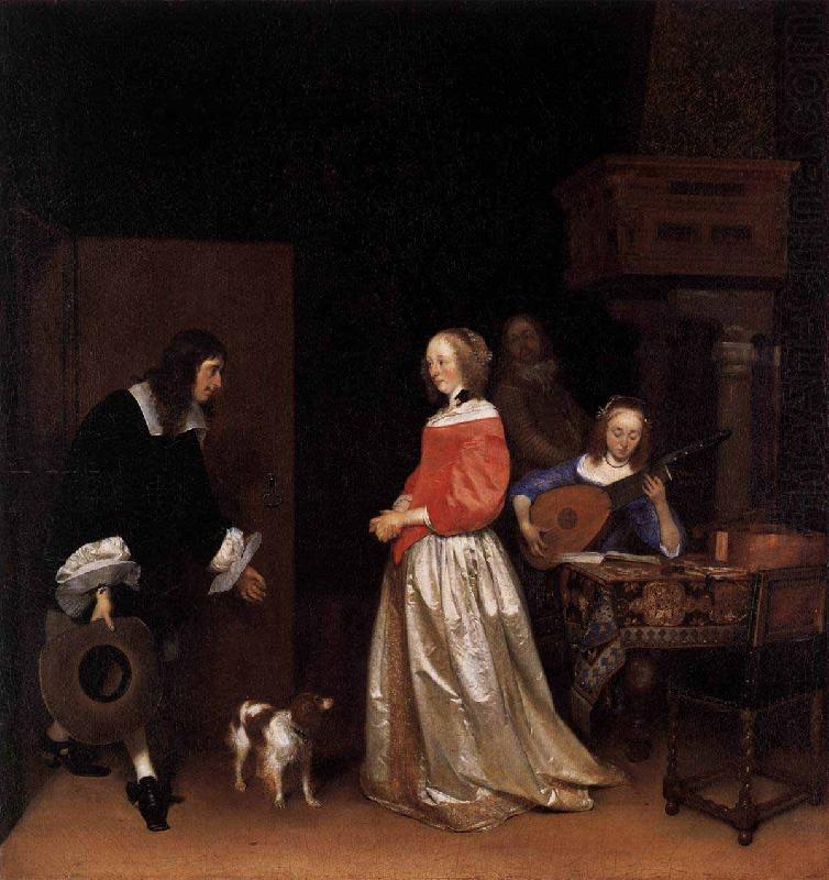 Gerard ter Borch the Younger The Suitors Visit china oil painting image